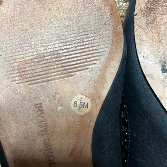 Antonio Melani black ballet flats size 8.5 - Picture 7 of 8